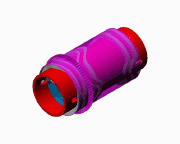 vid&eacute;o moteur rotor cylindre pistons cames perspective