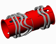 vid&eacute;o moteur cylindre pistons cames  perspective